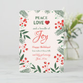 Carte de vœux de déclaration de grossesse Holiday  (Debout devant)