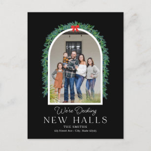 Carte de vœux de déménagement « Decking New Halls