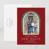 Carte de vœux de déménagement Décoration de nouvel (Devant / Derrière)