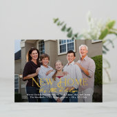 Carte de vœux de déménagement pour les fêtes Simpl (Debout devant)