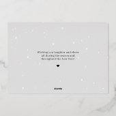 Carte de vœux de déménagement pour les fêtes Simpl (Verso)