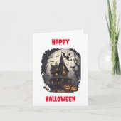 Carte de voeux de design Halloween effrayant (Devant)