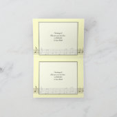 Carte de voeux de design musical (Intérieur)