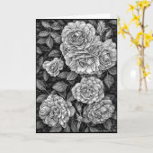 Carte de voeux de dessin des Roses d'Escalades (Fleur jaune)