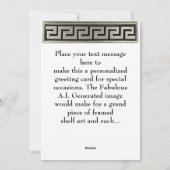 Carte de voeux de Dieu grec (Dos)