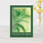 Carte de voeux de dimanche de paume (Fleur jaune)