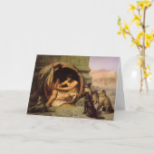 Carte de voeux de "Diogène" (Fleur jaune)