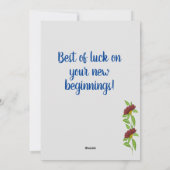 Carte de voeux de diplôme (Dos)