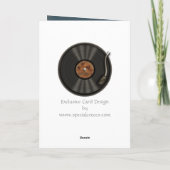 Carte de voeux de disque vinyle de LP de karaoke (Dos)