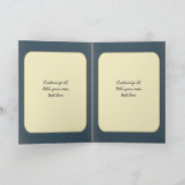 Carte de voeux de disque vinyle de LP de karaoke (Intérieur)