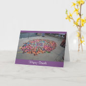 Carte de voeux de Diwali (Fleur jaune)