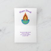 Carte de voeux de Diwali avec le texte editable (Intérieur)