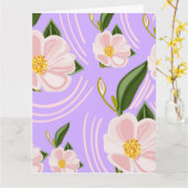 Carte de voeux de douche à fleurs (Fleur jaune)