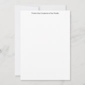 Carte de vœux de douze créatures marines (Dos)