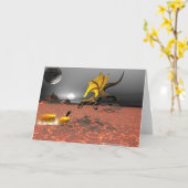Carte de voeux de DragonFire (Fleur jaune)