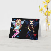 Carte de voeux de "espoir et de désespoir" (Fleur jaune)