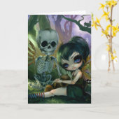 Carte de voeux de "Ève et de nervure" (Fleur jaune)