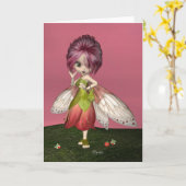 Carte de voeux "de Fae de baie" (Fleur jaune)