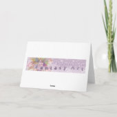 Carte de vœux de fantasy de licorne (Dos)