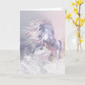 Carte de voeux de fantôme de neige (Fleur jaune)