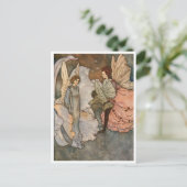 Carte de vœux de fée vintage Edmund Dulac (Debout devant)