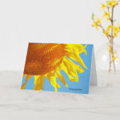 Carte de voeux de félicitations (Fleur jaune)