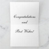 Carte de voeux de félicitations (Intérieur)