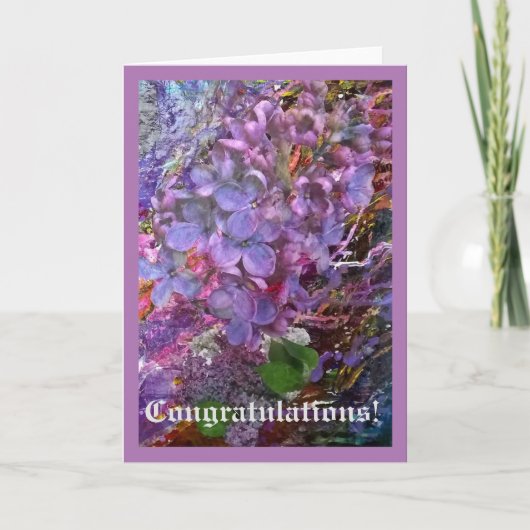 Carte de voeux de félicitations (Devant)