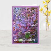 Carte de voeux de félicitations (Fleur jaune)