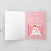 Carte de voeux de félicitations de mariage (Intérieur)