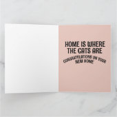 CARTE DE VOEUX DE FELICITATIONS POUR NOUVELLE MAIS (Intérieur)