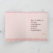 Carte de voeux de femme forte (Intérieur)