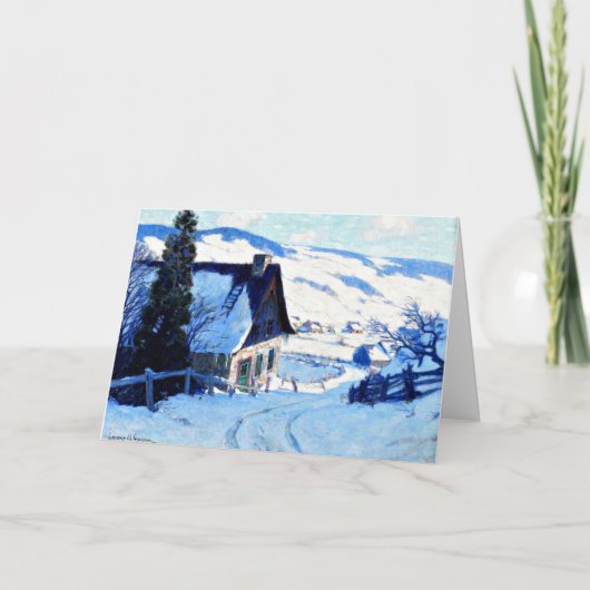 Carte de vœux de ferme de Clarence Gagnon (Devant)