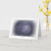 Carte de voeux de fertilité (Fleur jaune)