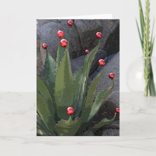 Carte de vœux de fête agave
