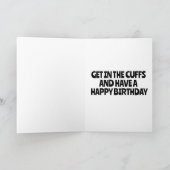 CARTE DE VŒUX DE FÊTE D'ANNIVERSAIRE COQUINE MENOT (Intérieur)