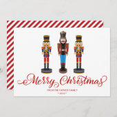 Carte de vœux de fête de Noël de vacances de Casse (Devant / Derrière)