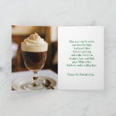 Carte de vœux de fête de Recipe Irish Coffee (Intérieur)