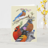 Carte de voeux de fête de Robbie (Fleur jaune)