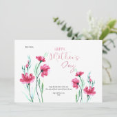 Carte de vœux de fête des mères (Debout devant)