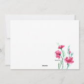 Carte de vœux de fête des mères (Dos)