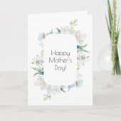 Carte de vœux de fête des mères aux orchidées (Devant)