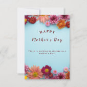 Carte de vœux de fête des mères avec des fleurs co (Devant)