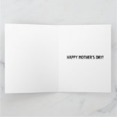 CARTE DE VŒUX DE FÊTE DES MÈRES CHAT SOURIANT (Intérieur)