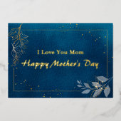 Carte de voeux de Fête des Mères Foil esthétique B (Recto)