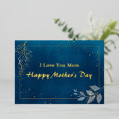 Carte de voeux de Fête des Mères Foil esthétique B (Debout devant)