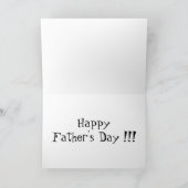 Carte de voeux de fête des pères (Intérieur)