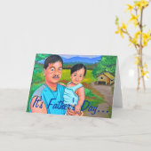 Carte de voeux de fête des pères (Fleur jaune)