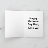 Carte de voeux de Fête des pères amusante (Intérieur)