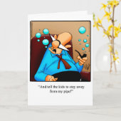 Carte de voeux de Fête des pères amusante (Fleur jaune)